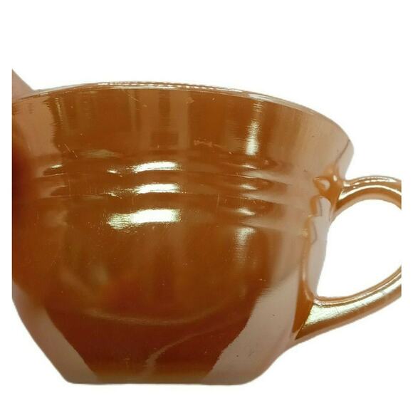 ✨ Fire King Peach Luster Mug ☕ Vintage MCM Oven Ware Cup - Picture 6 of 12
